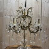 Large Bohemian crystal chandelier