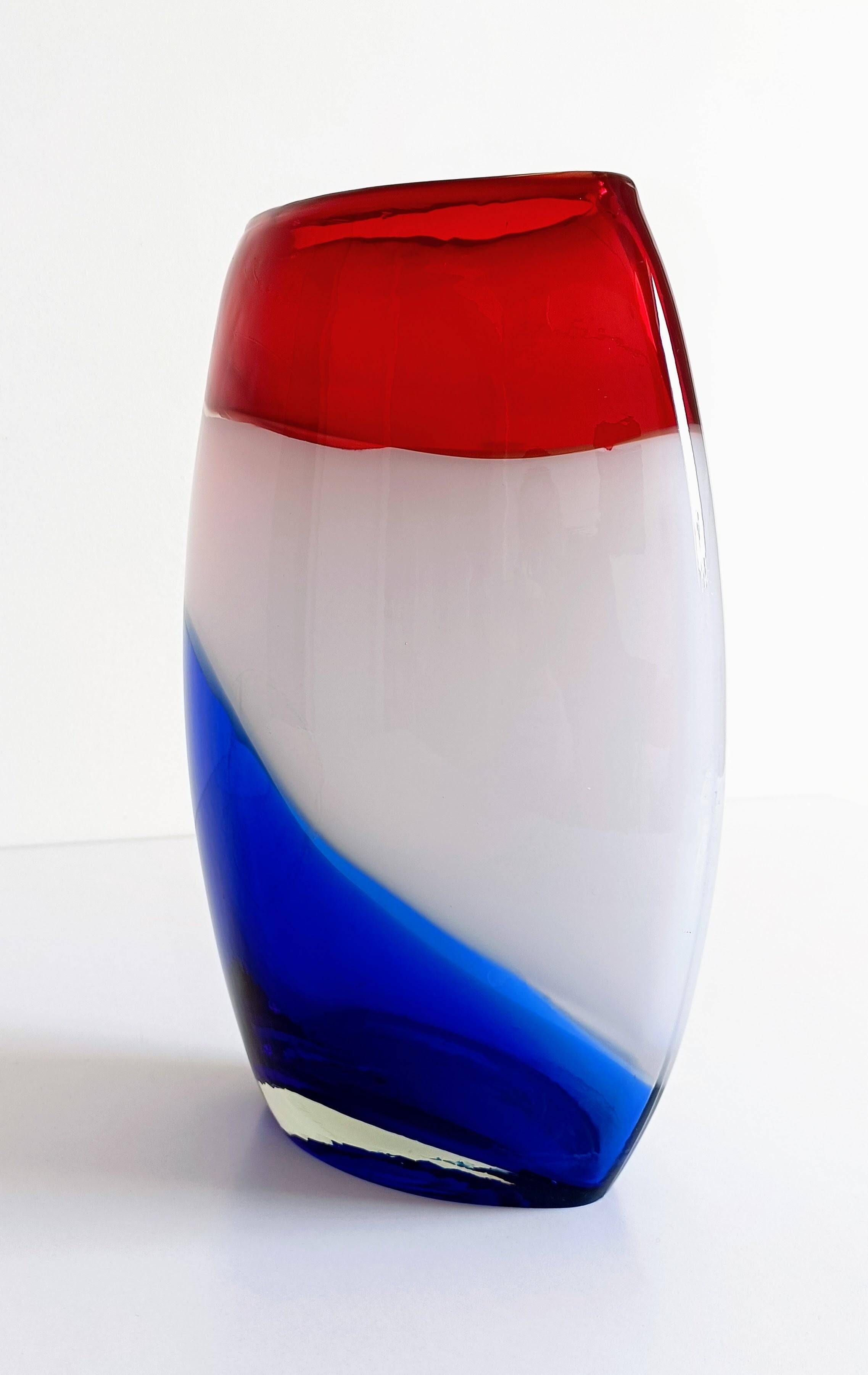 Post-Modern Murano Art Glass Vase by Cose Belle, Italy, 1980s