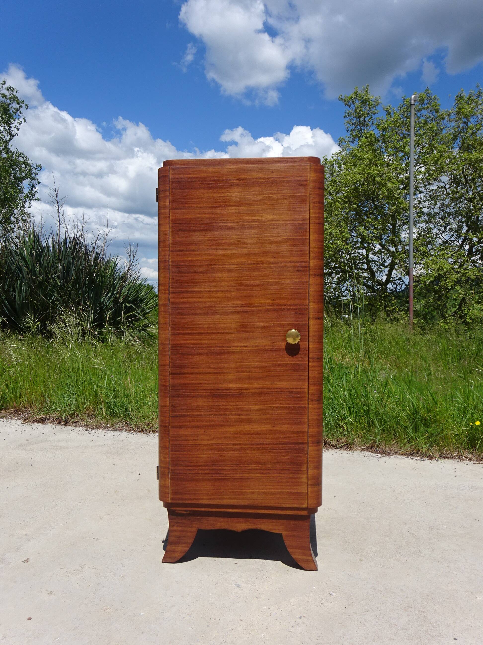 Art Deco filing cabinet, column shape