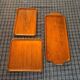 3 teak trays by Karl Holmberg - Sweden 1950s/60s