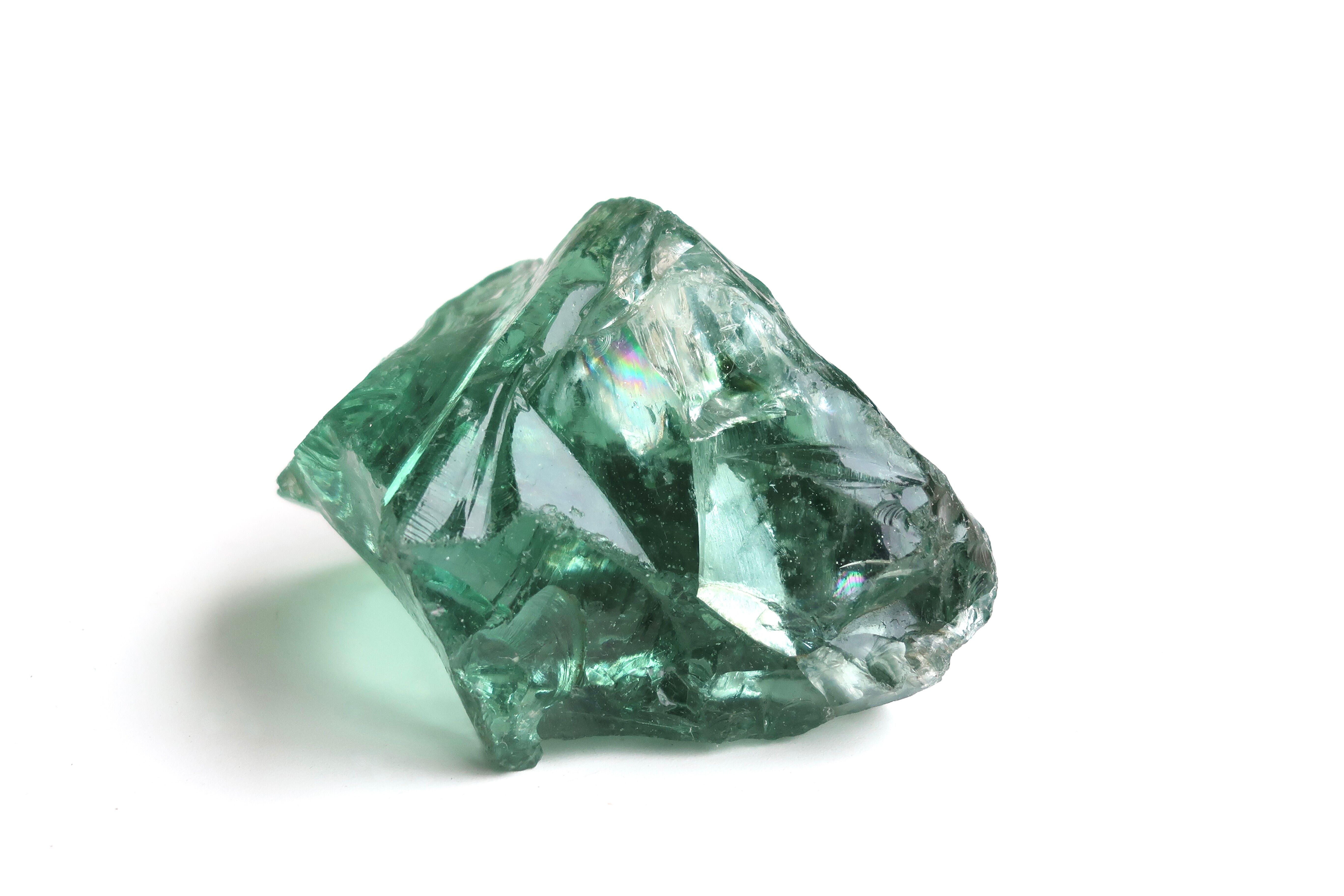 Glass "dragon teardrop" paperweight