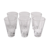Set of 6 glasses in Wiskhy by Zéphir Busine for the Verreries de Boussu 1960s