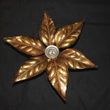 Floral applique by Willy Daro, Hollywood Regency style, 1970.