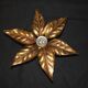 Applique florale de Willy Daro, style Hollywood Regency, 1970.