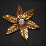 Floral applique by Willy Daro, Hollywood Regency style, 1970.