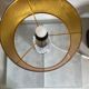 Lampe de table moderniste en verre texturé et chrome Peill & P