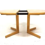 Beech dining table, Skandiform, Sweden, 1982