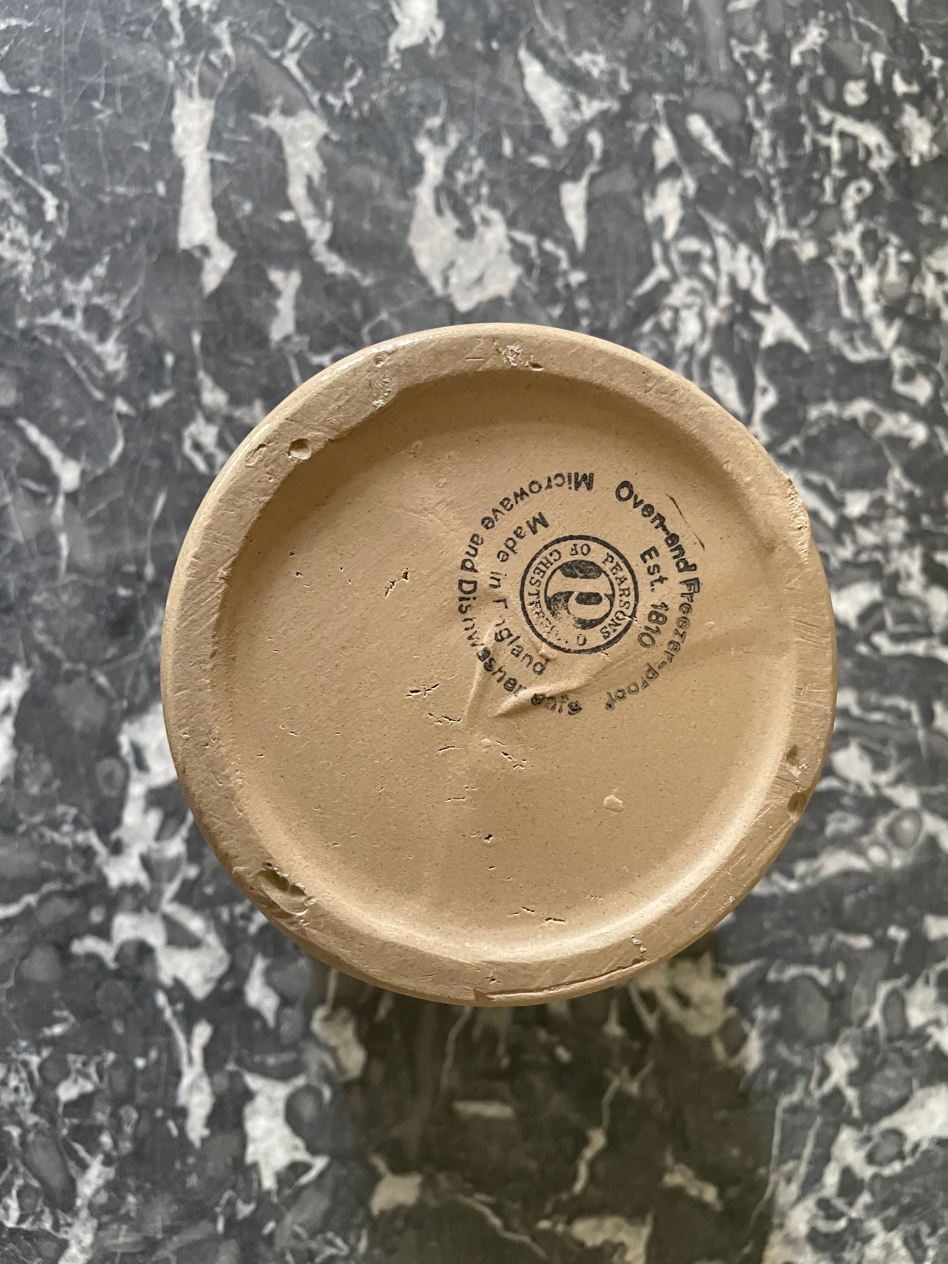 Glazed stoneware pot