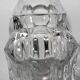 Vase en cristal plein "Tulipe" de Lars Hellsten, pour Orrefors, Suède