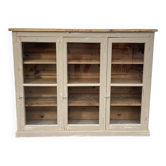 Old 1900 wooden grocery store display case with shelves