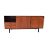 Buffet Bas 1960 in mahogany, Provenance Cité Universitaire Jean Zay