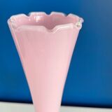 Vintage opaline pink vase