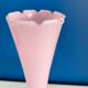 Vase rose opaline vintage