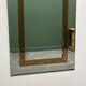 Large German beveled mirror with bronze-tinted border by Schöninger, 1980s