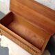 Bench chest wood and rattan vintage toys