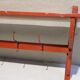 Antique workshop shelf with 6 hooks