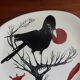 Decorative plate The raven and the fox Salins France