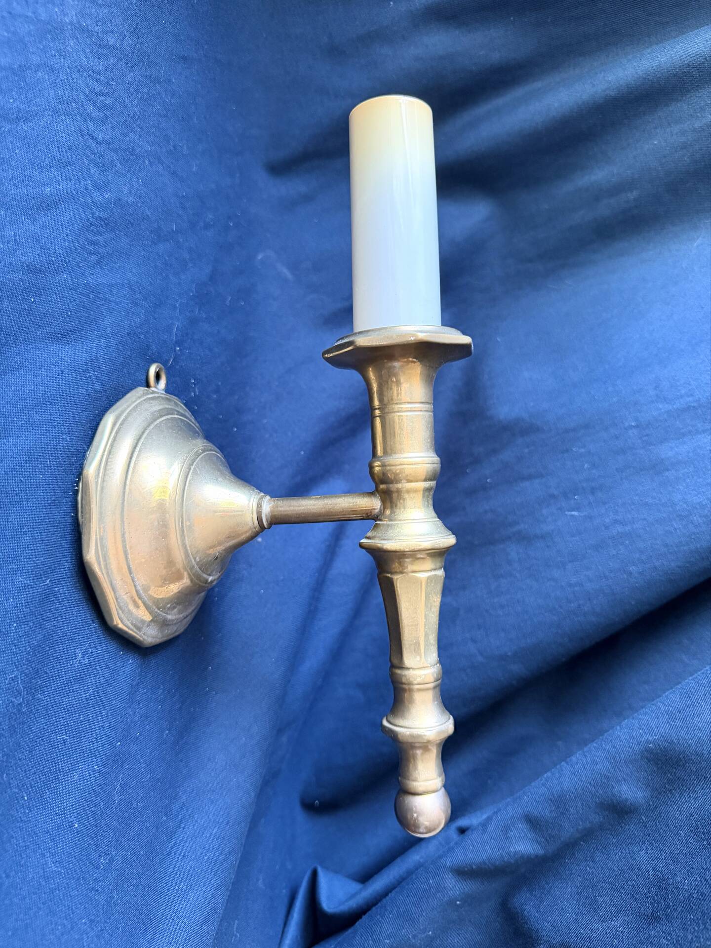 Pair of Solid Brass Antique wall lamps Sconces