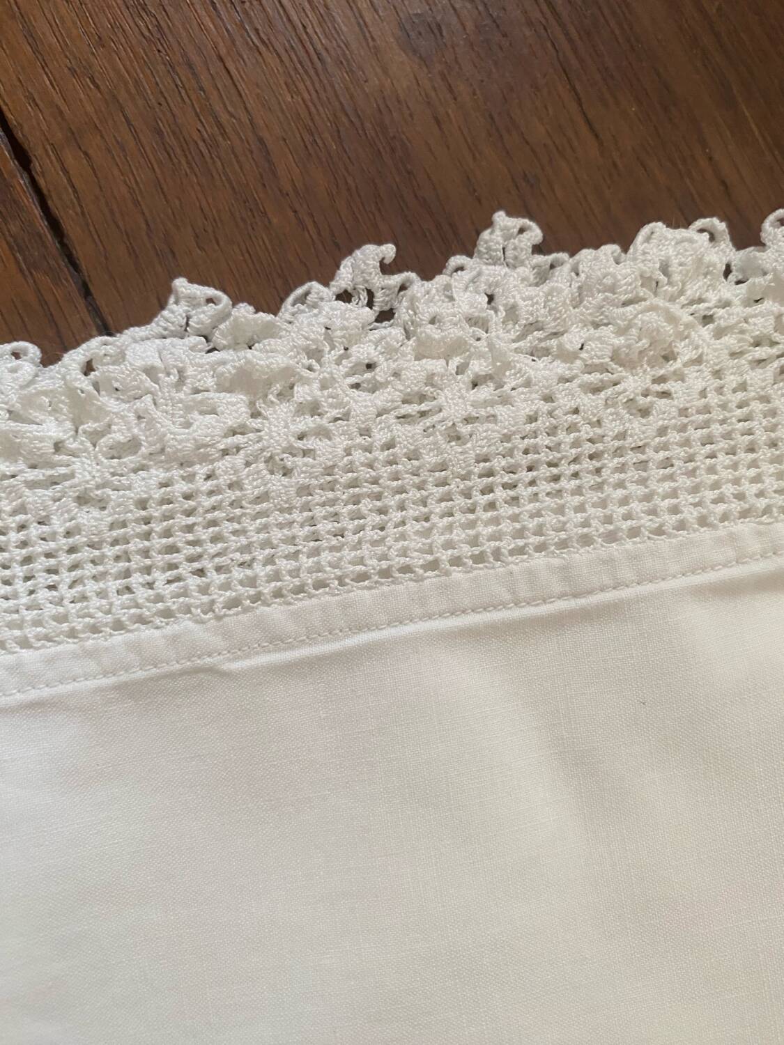 2 monogrammed JF trousseau pillowcases from the 30s.