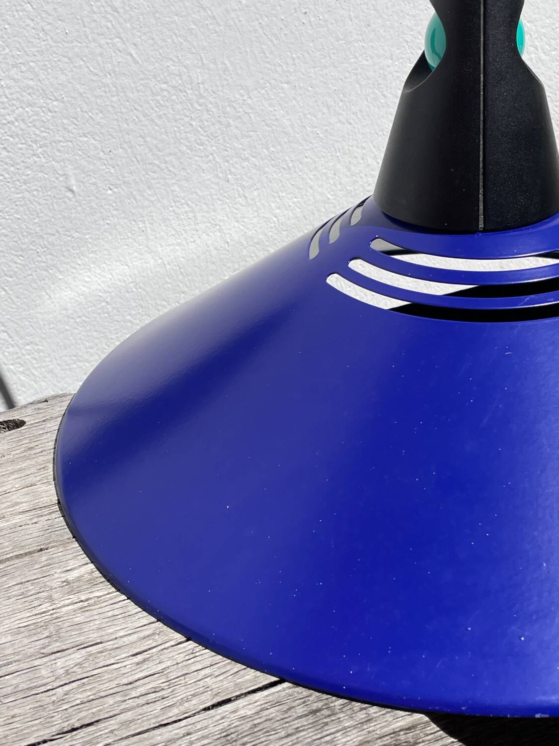 Postmodern blue metal pendant light Glossy