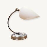 Art Deco lamp 1930 chrome and opaline
