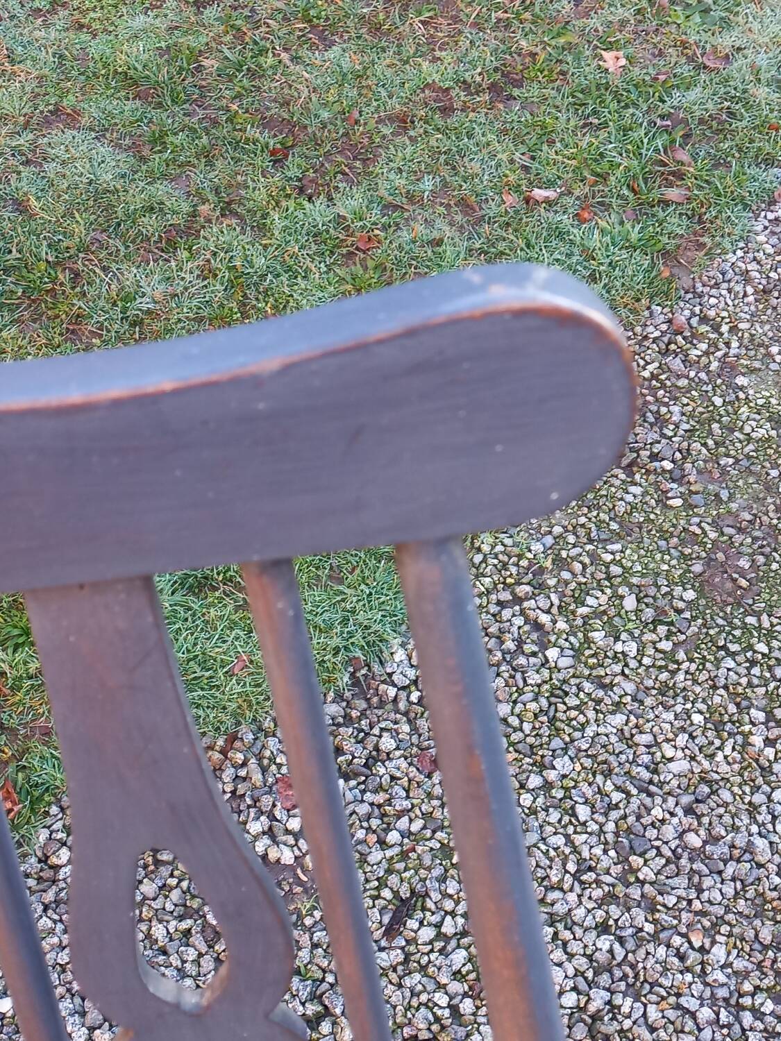 Scandinavian style chair from the 50s with gray patina