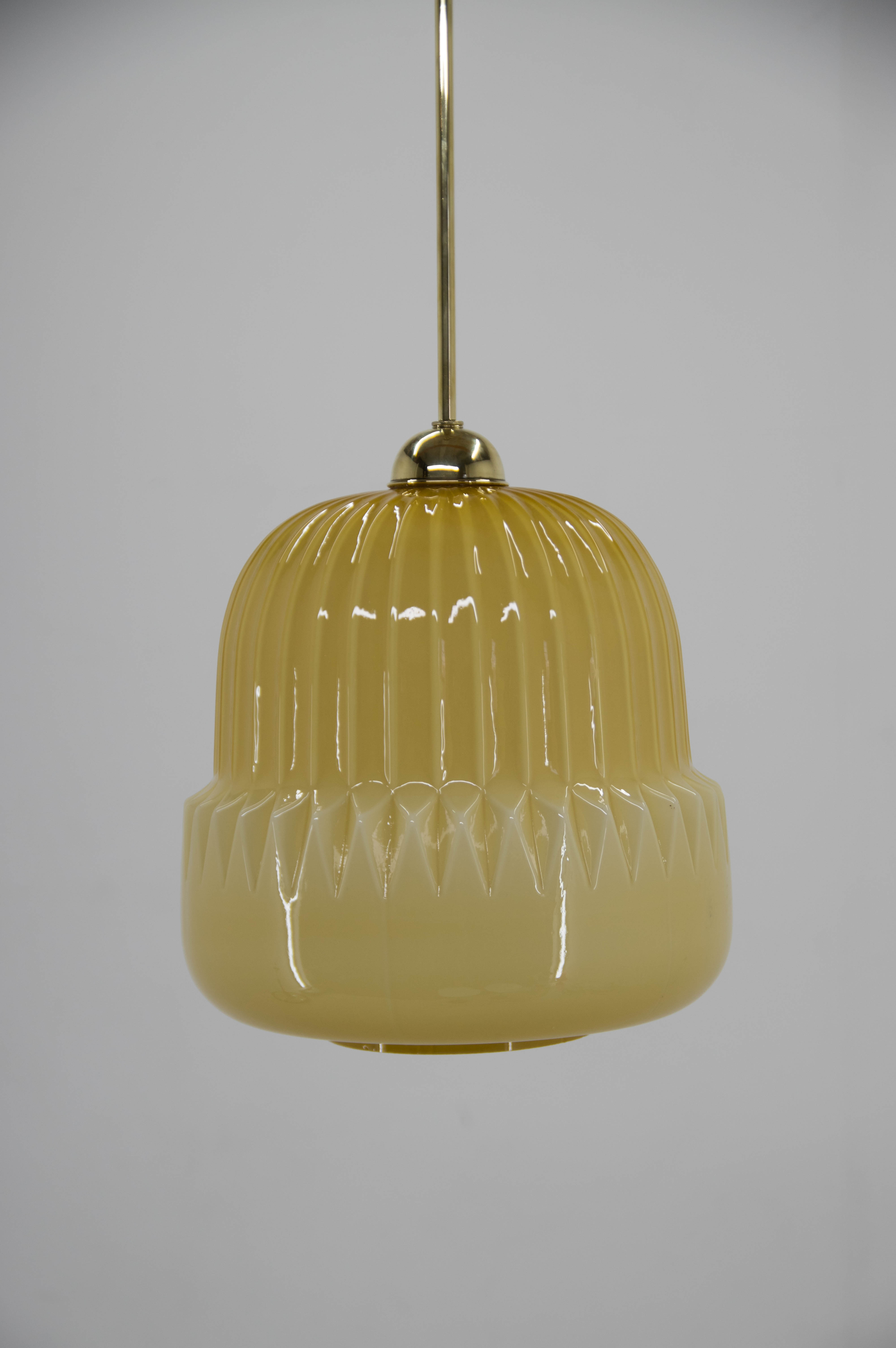 Mid-century glass pendant, 1960s