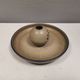 Beautiful bowl with a small knob ‘vase’ for a flower, Ulla ceramic Denmark