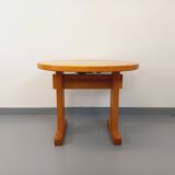 Vintage Charlotte Perriand Les Arcs round pine dining table from the 60s 70s