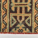 3x10 Rug For Kitchen Navy Blue Turkish Runner Rug, 82x303Cm SKU 24963