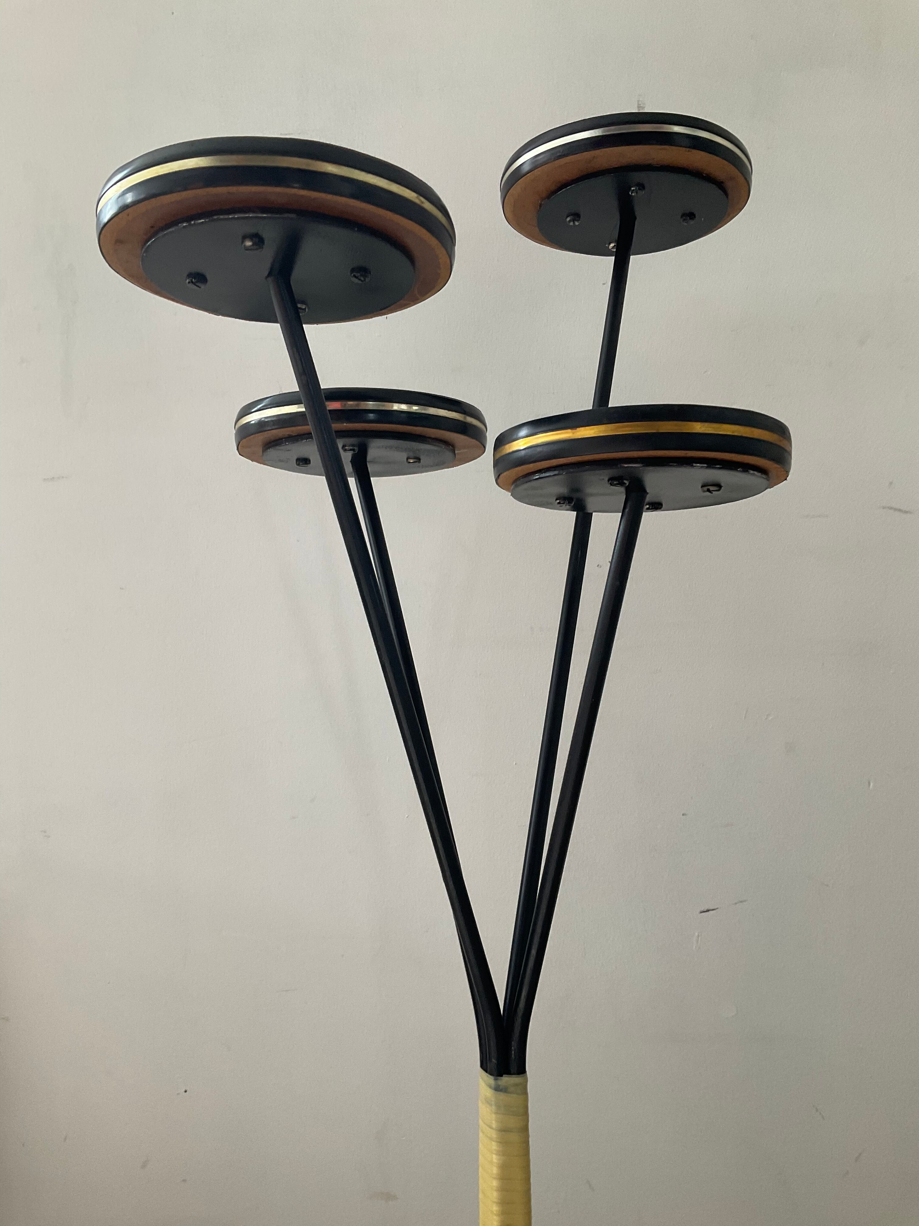 Vintage plant holder from the 60s and 70s in formica and metal