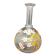 Glass vase/bottle with enamelled floral decoration in legras style in good condition