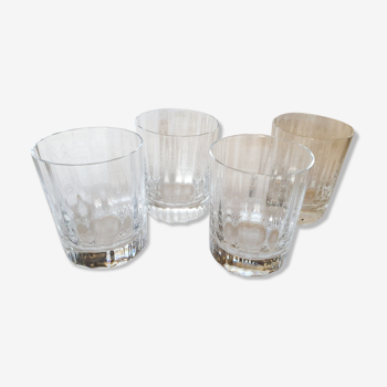 4 verres a whisky Baccarat modèle capri