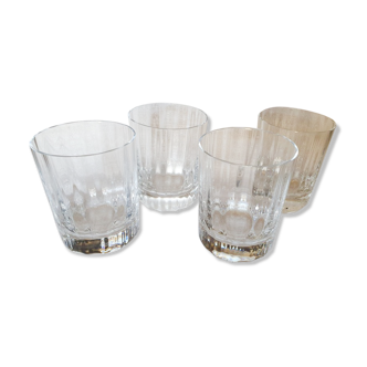 4 verres a whisky Baccarat modèle capri