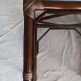 Table basse d'appoint en rotin
