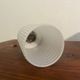 Pair of brass, wood and opaline glass wall lights from the 60s