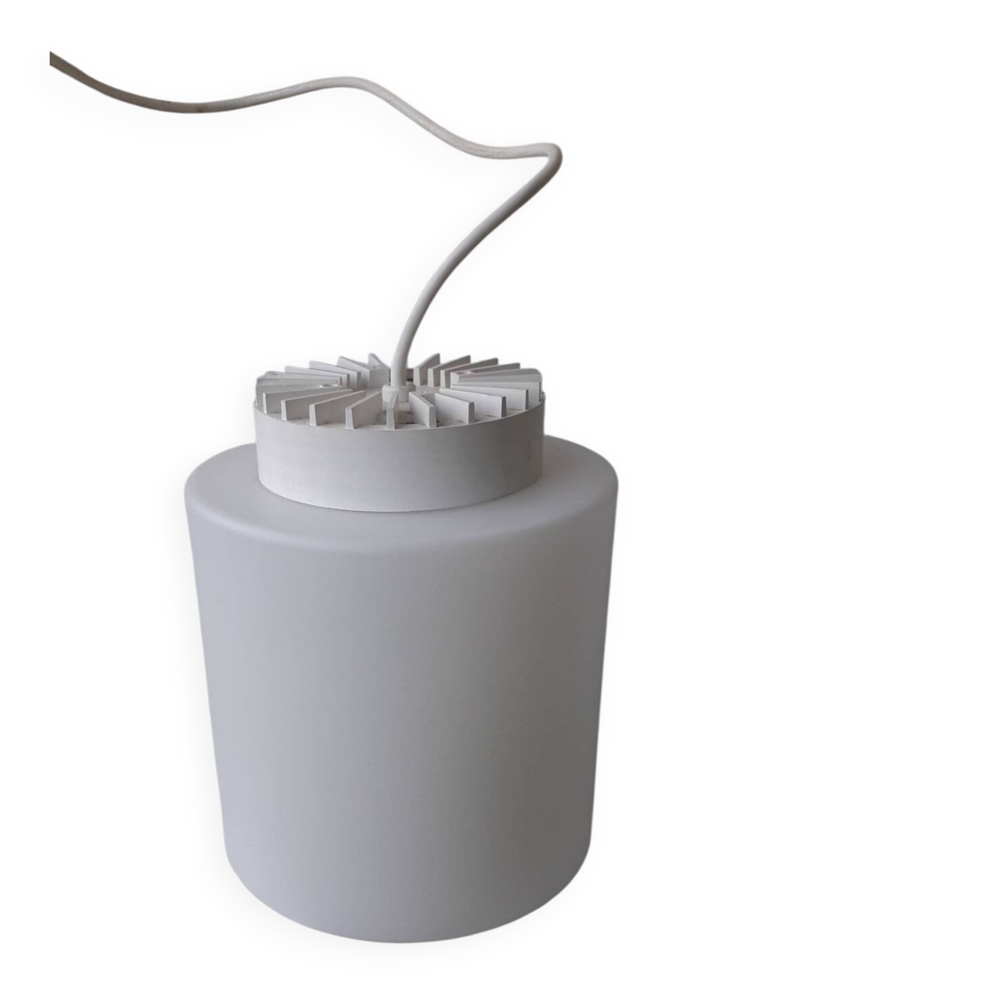 Suspension en opaline blanche