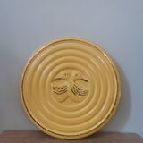 Vintage yellow slip duck pattern coaster