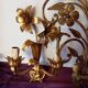 Gold Flower Metal Wall Sconces