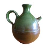 Enamelled terracotta jug