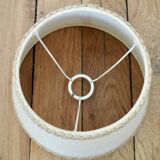 Vintage beige jute lampshade H14cm