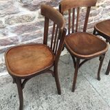 Suite of 9 bistro chairs