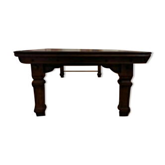 Solid wood table 12-14 people convertible French billiards