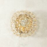 Space Age wall or ceiling lamp by Doria Leuchten, bubble glass, 1970s