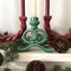 Pair of double ceramic candlesticks, 1950s