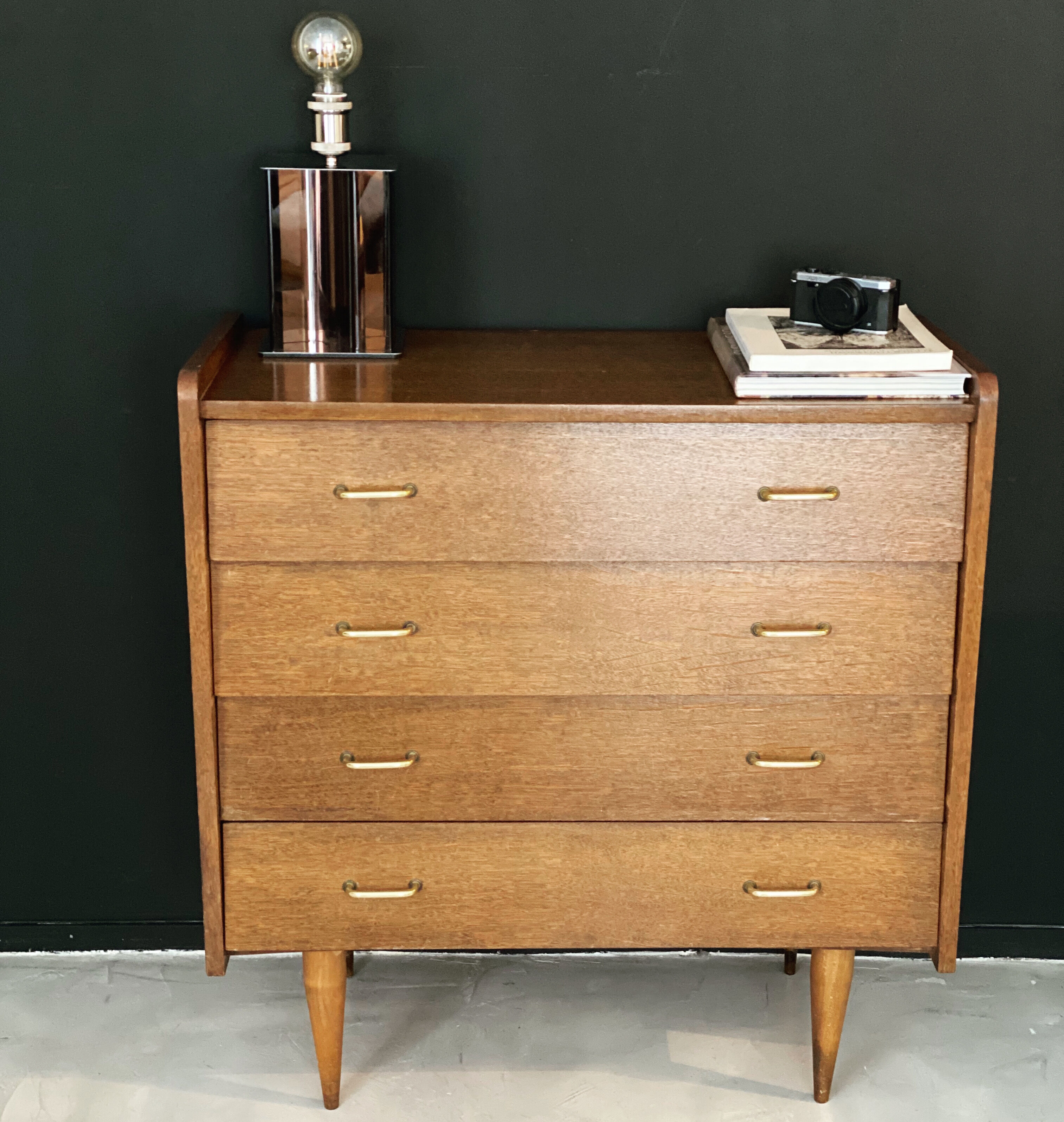 Wooden dresser compass feet