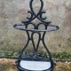 Enamelled cast iron umbrella rod holder