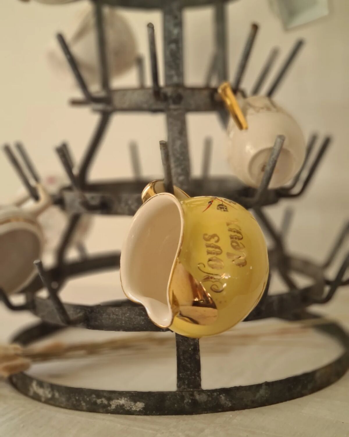 Antique bottle hedgehog