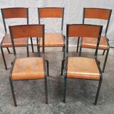 Ancienne chaises d'école vintage