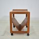 Aksel Kjersgaard Newspaper rack 1960s teak side table Danish Vintage